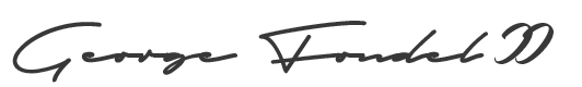 George Carver Fondel II signature